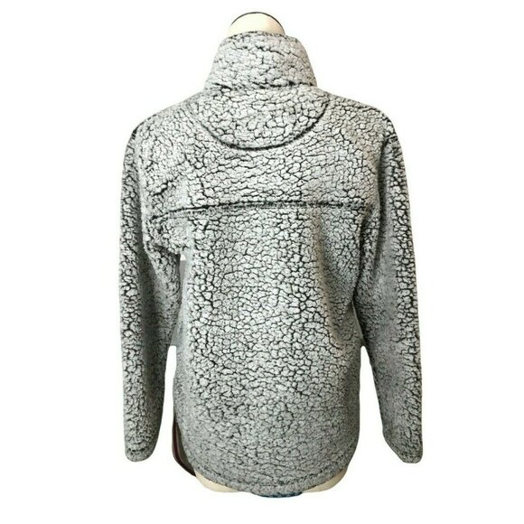 Boxercraft Sherpa Fleece Pullover SWEAWomens Small Gray 1/4 Zipper Top Sweatshir - Picture 2 of 8